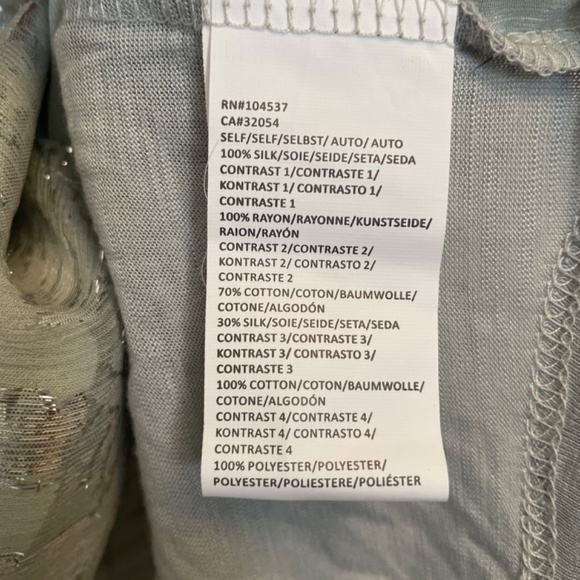 NWT Anthropologie Metallic Starshine Henley Top - Picture 7 of 7